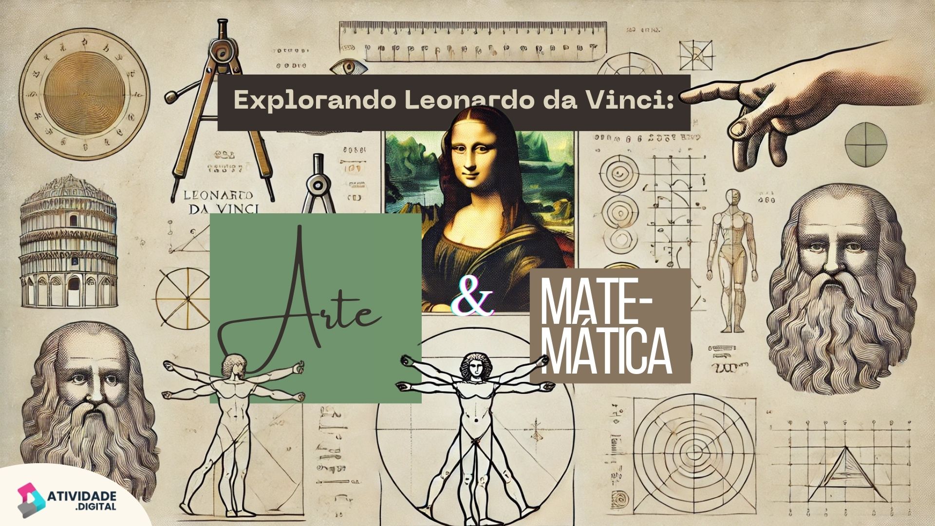Explorando Leonardo da Vinci: Arte e Matemática
