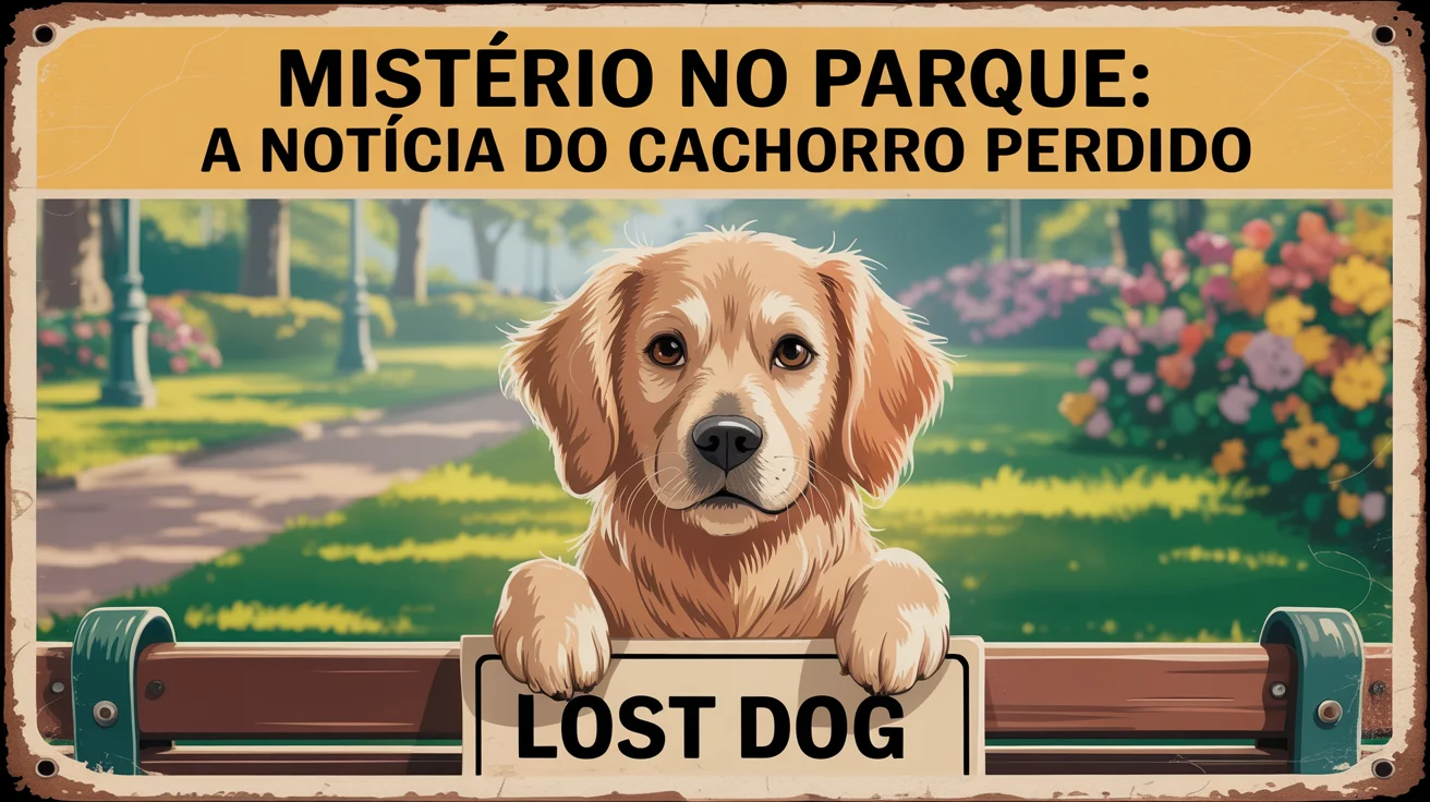 Mistério no Parque: A Notícia do Cachorro Perdido