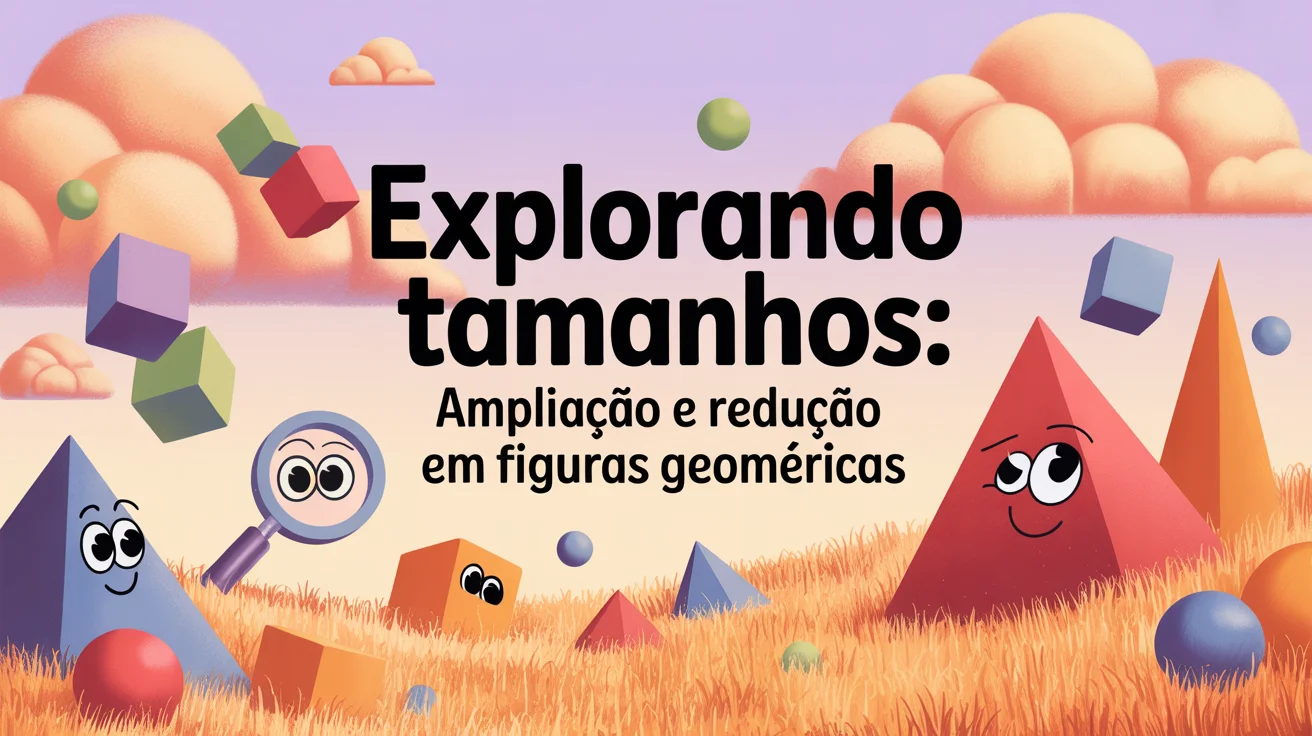 Explorando Tamanhos: Ampliação e Redução em Figuras Geométricas
