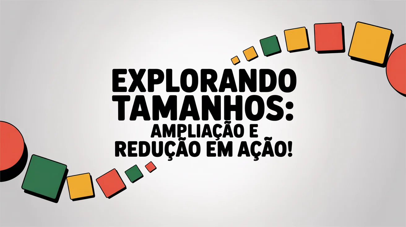 Explorando tamanhos: ampliação e redução em ação!