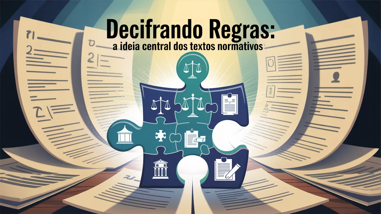 Decifrando Regras: A Ideia Central dos Textos Normativos