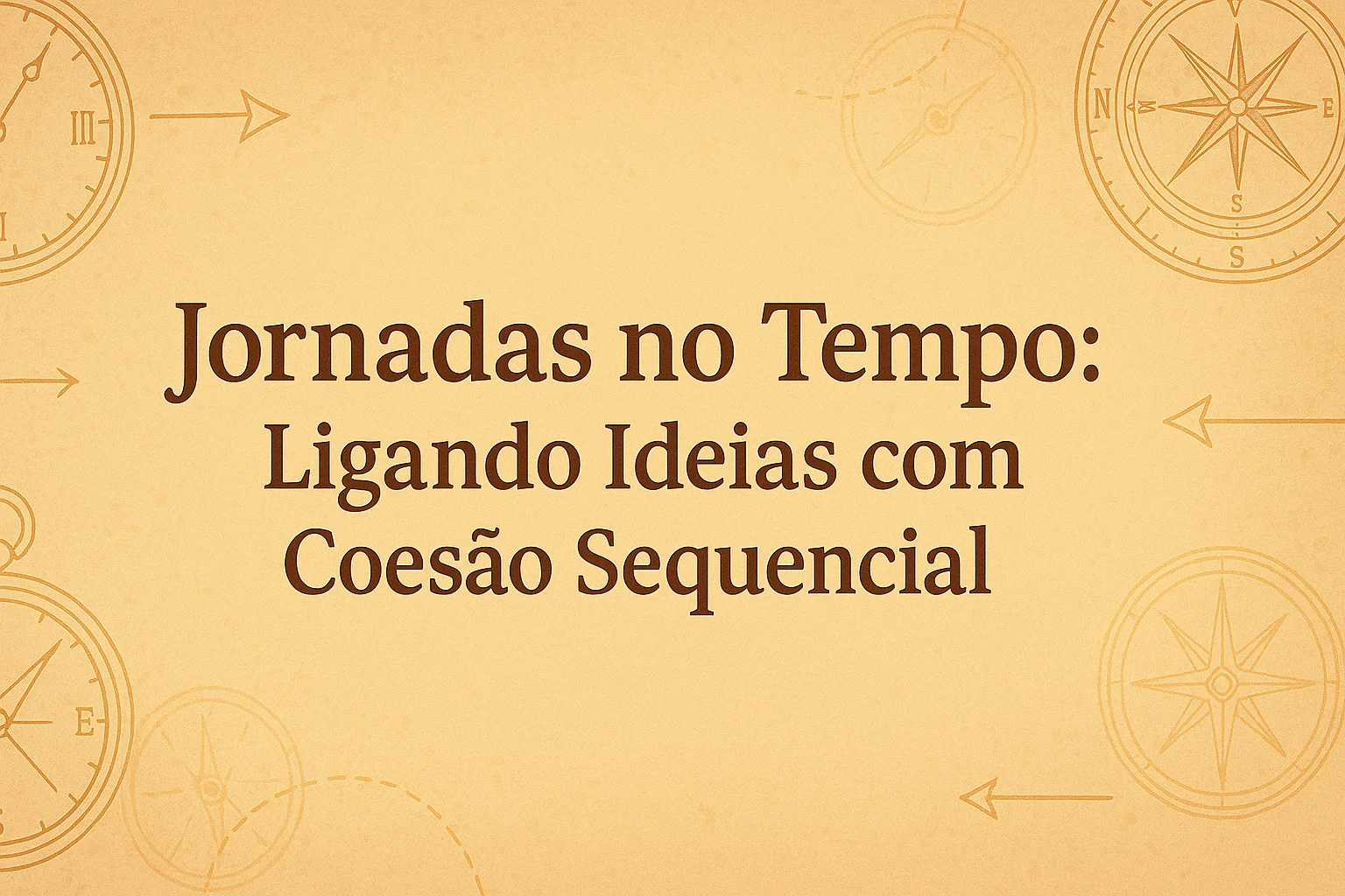 Jornadas no Tempo: Ligando Ideias com Coesão Sequencial