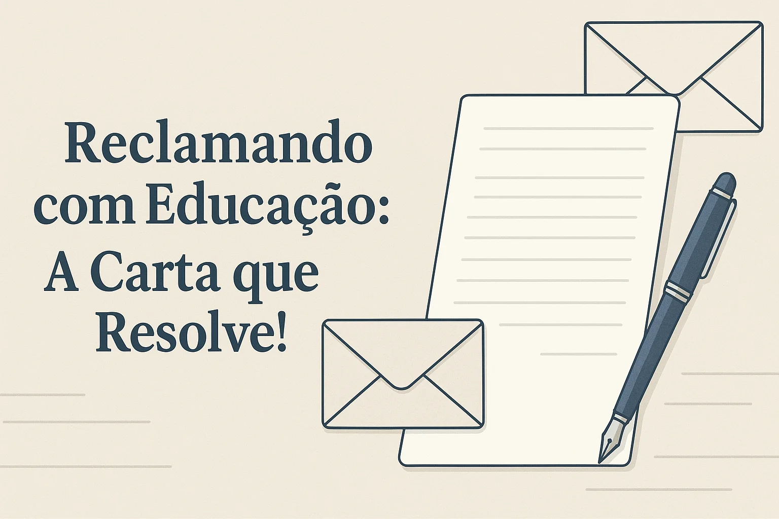 Reclamando com Educação: A Carta que Resolve!