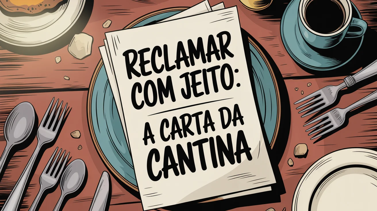 Reclamar com Jeito: a carta da cantina
