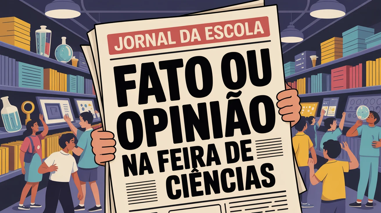 Jornal da Escola: Fato ou Opinião na Feira de Ciências