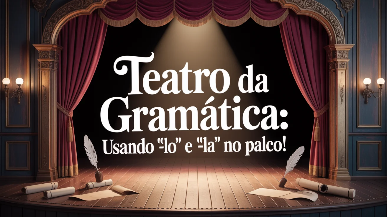Teatro da Gramática: usando “-lo” e “-la” no palco!