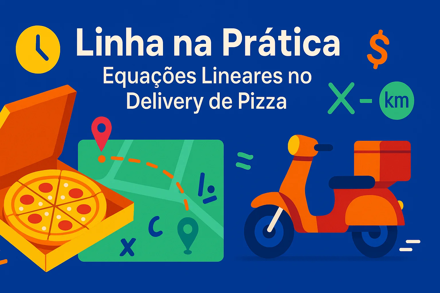 Linha na Prática: Equações Lineares no Delivery de Pizza