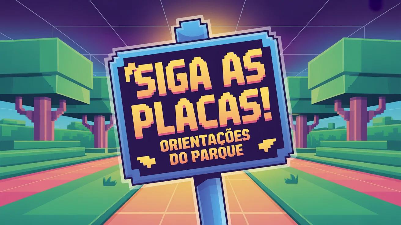 Siga as Placas! Orientações do Parque