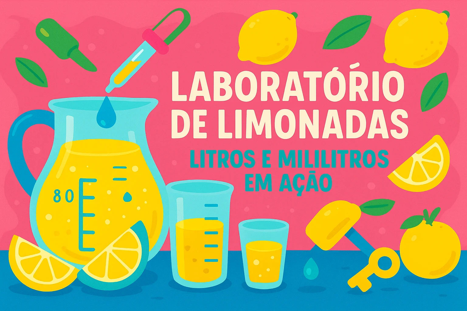 Laboratório de Limonadas: Litros e Mililitros em Ação