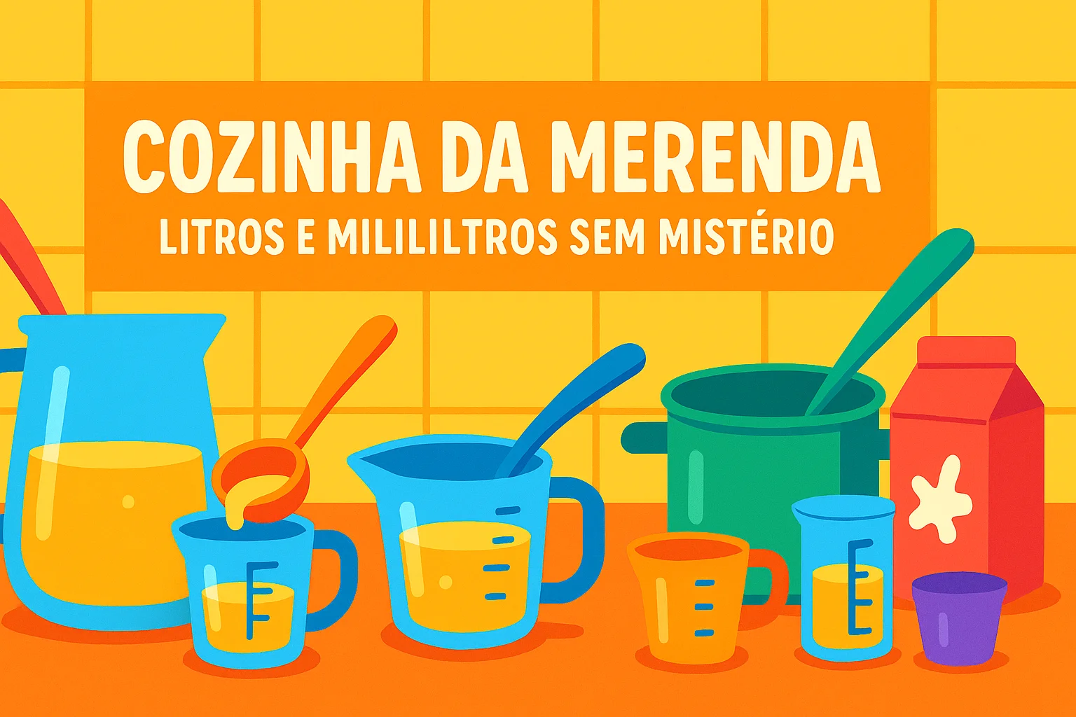 Cozinha da Merenda: Litros e Mililitros Sem Mistério