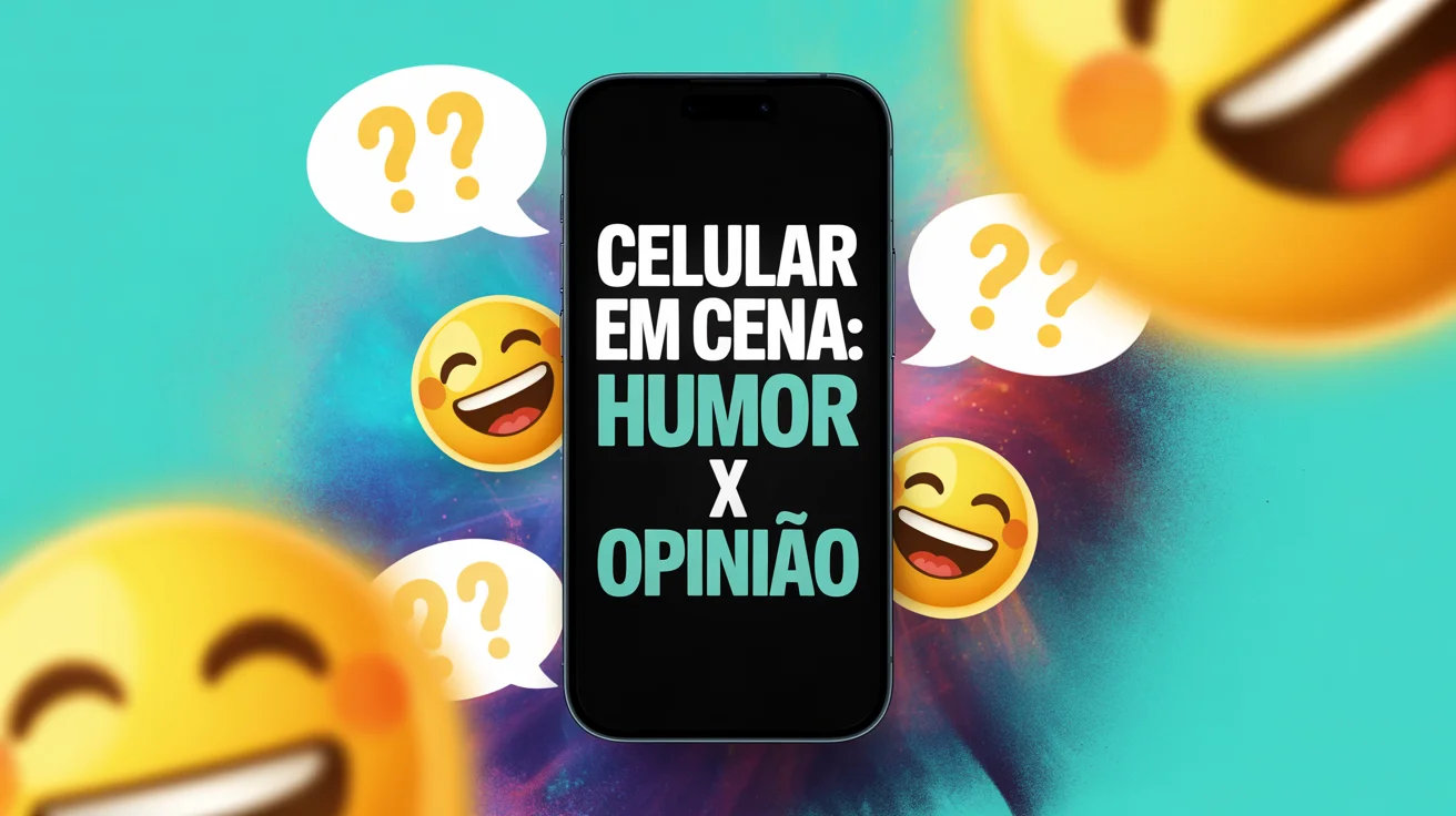 Celular em cena: humor x opinião