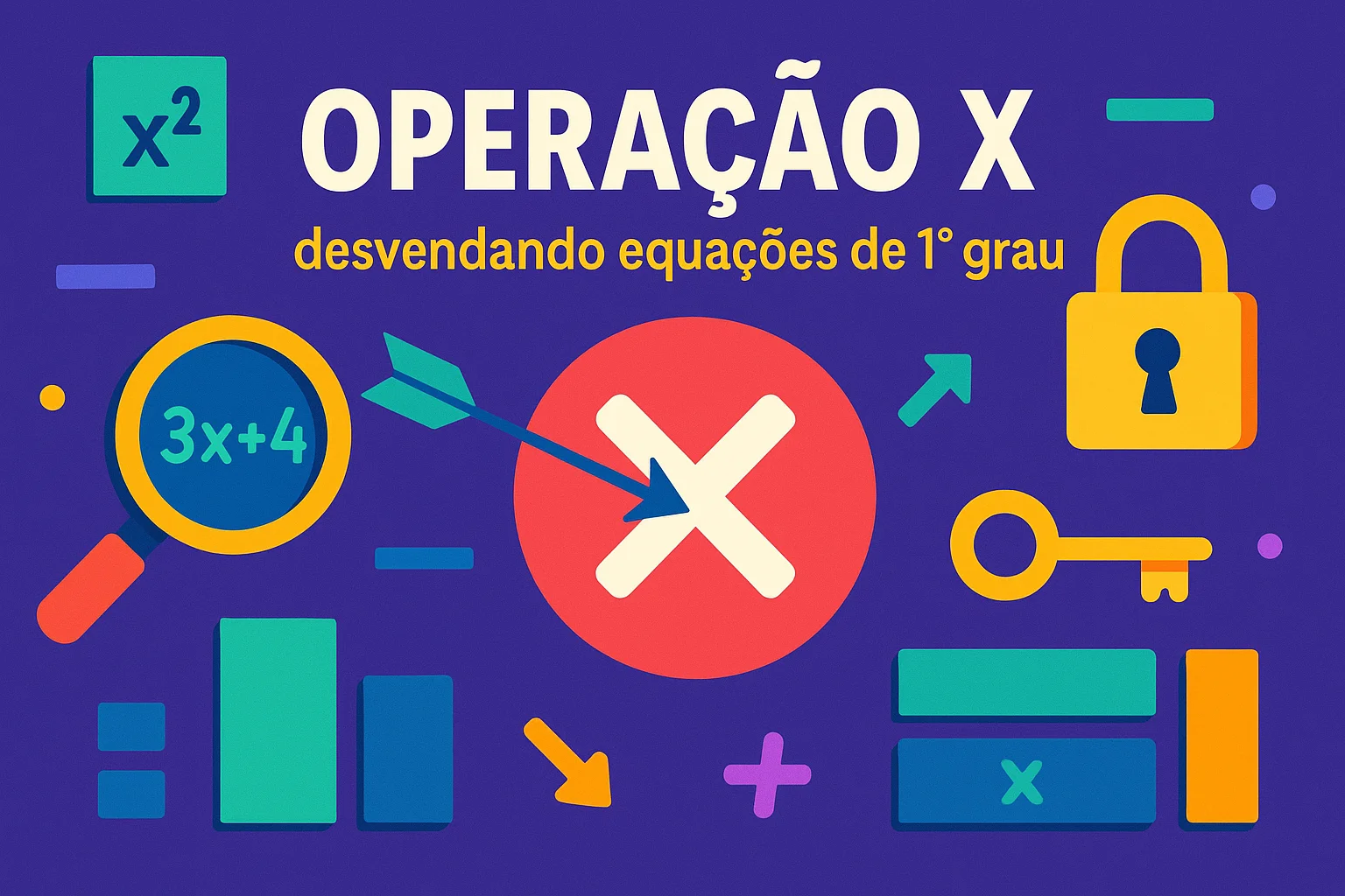 Operação X: desvendando equações de 1º grau