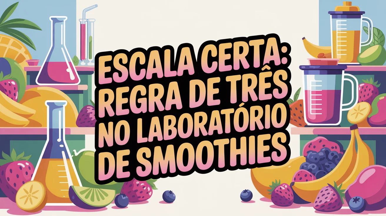 Escala Certa: regra de três no laboratório de smoothies