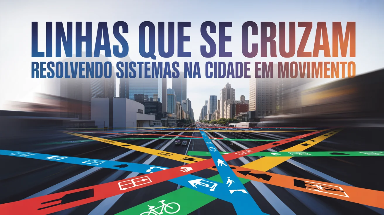 Linhas que se cruzam: resolvendo sistemas na cidade em movimento