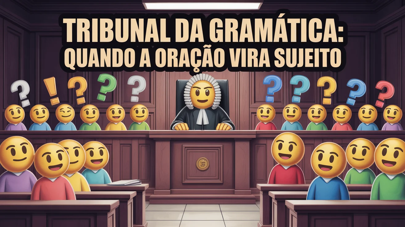Tribunal da Gramática: quando a oração vira sujeito