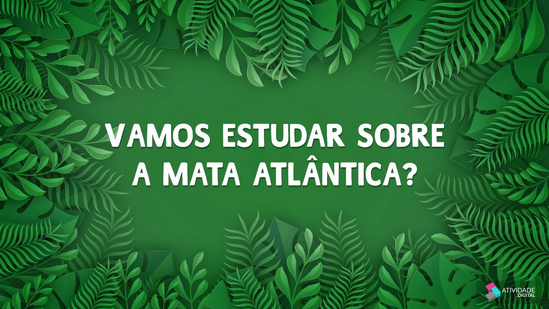 Vamos estudar sobre a Mata Atlântica?