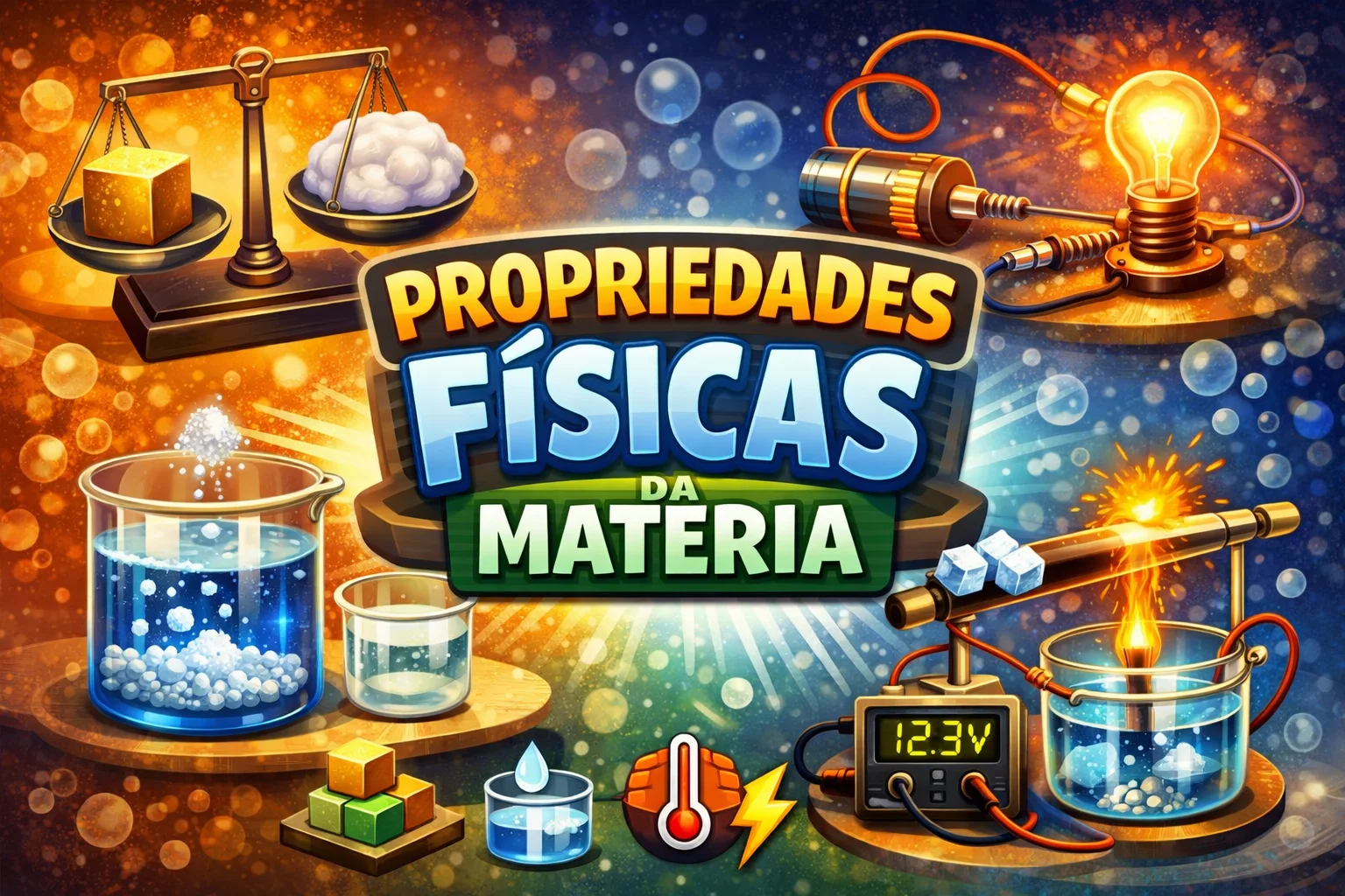 PROPRIEDADE DOS MATERIAIS - DENSIDADE, SOLUBILIDADE, CONDUTIBILIDADE TÉRMICA E ELÉTRICA