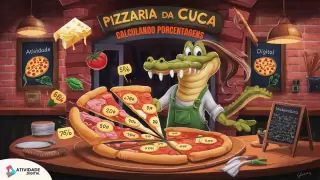 Pizzaria da Cuca: Calculando Porcentagens - Jogo educativo