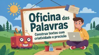 Oficina das Palavras: Construa Textos com Criatividade e Precisão - Jogo educativo