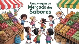 Uma Viagem ao Mercado dos Sabores - Jogo educativo