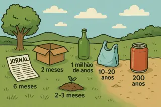 Tempo de decomposição dos materiais
