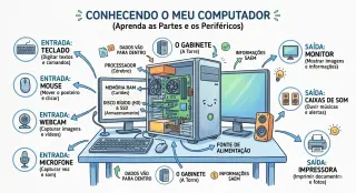 COMPUTADOR E SEUS PERIFÉRICOS DE ENTRADA E SAÍDA - Jogo educativo
