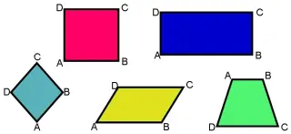 Quadriláteros - Jogo educativo