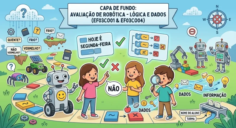AVALIAÇÃO DE ROBÓTICA 3° ANO - Jogo educativo