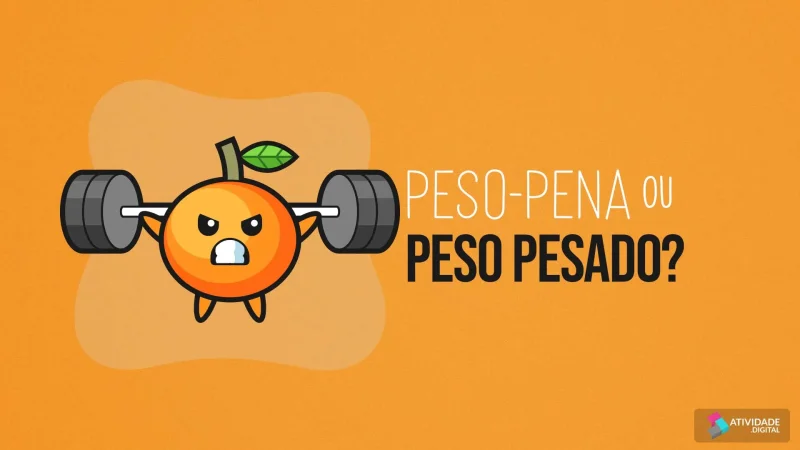 Peso-Pena ou Peso Pesado? - Jogo educativo