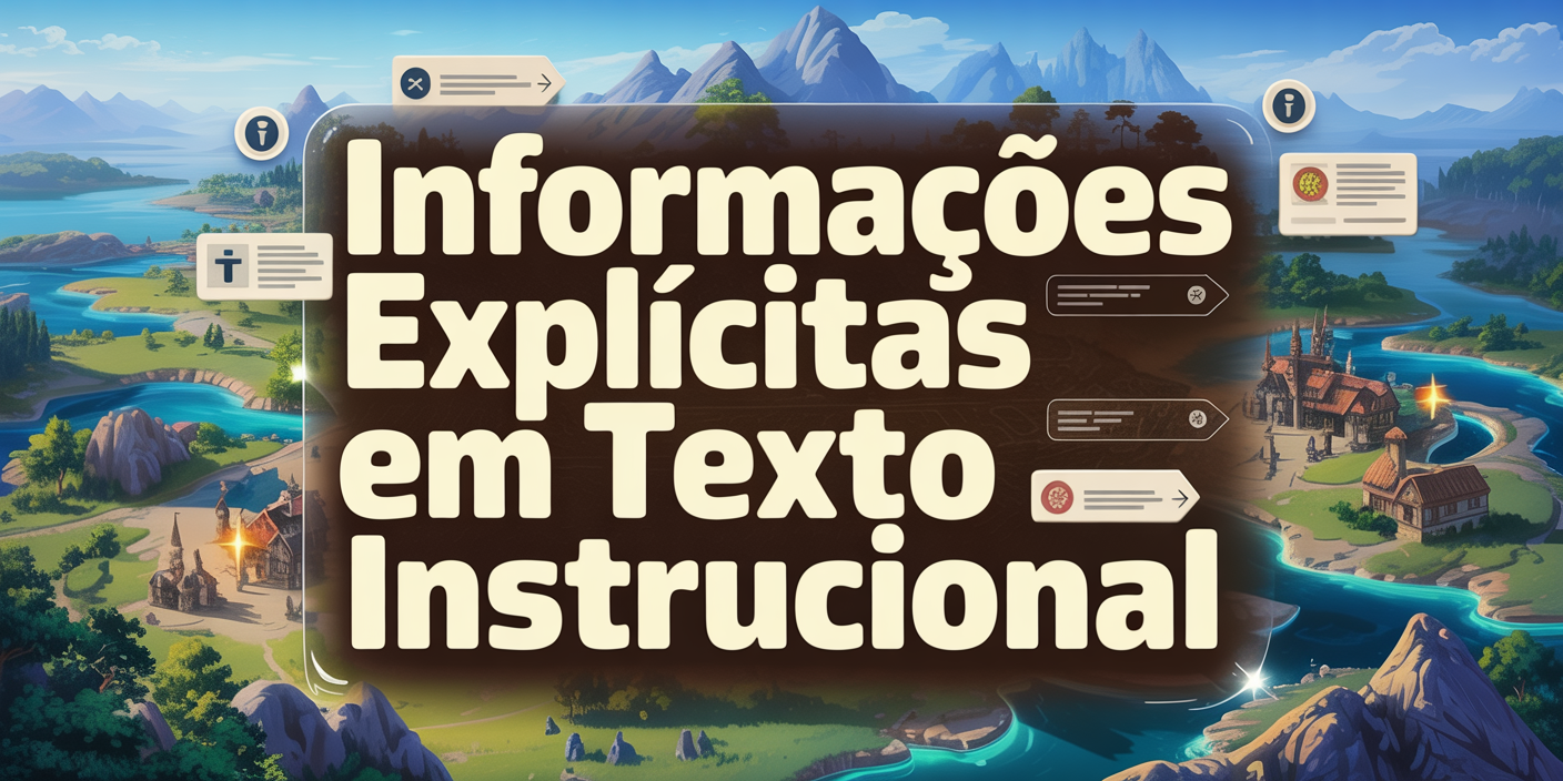 Informações explícitas em texto instrucional