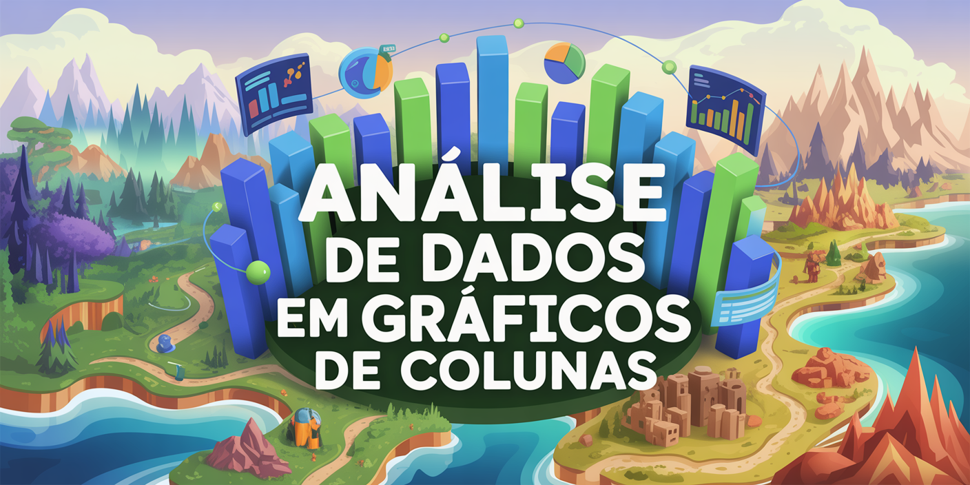 Análise de dados em gráficos de colunas